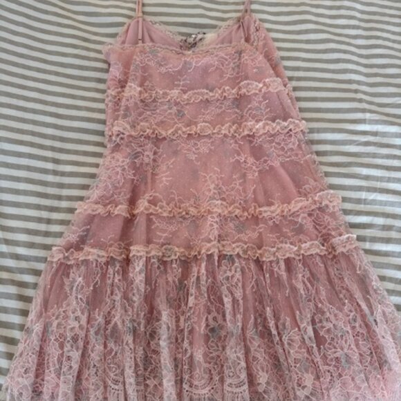 LoveShackFancy Galilea Chantilly Lace Mini Dress  $495.00 2 - Picture 10 of 11